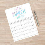 Load image into Gallery viewer, march 2023 printable calendar
