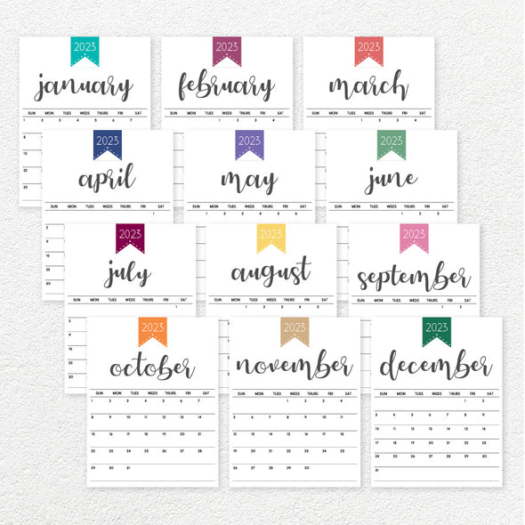 Printable 2023 Calendar · Tidy Plans