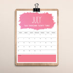 Load image into Gallery viewer, july 2023 printable calendar
