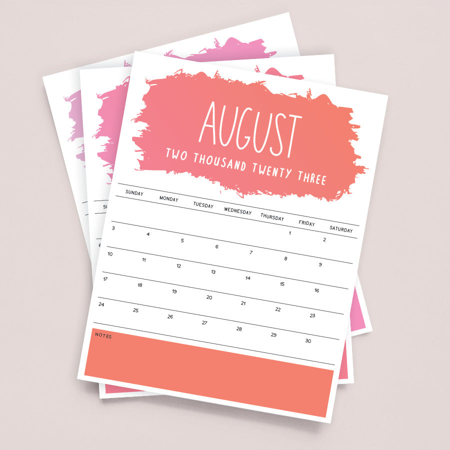 august 2023 printable calendar