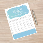 Load image into Gallery viewer, march 2023 printable calendar
