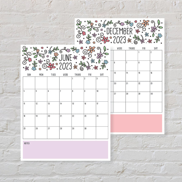 Printable 2023 Calendar · Tidy Plans