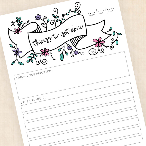 cute printable planner