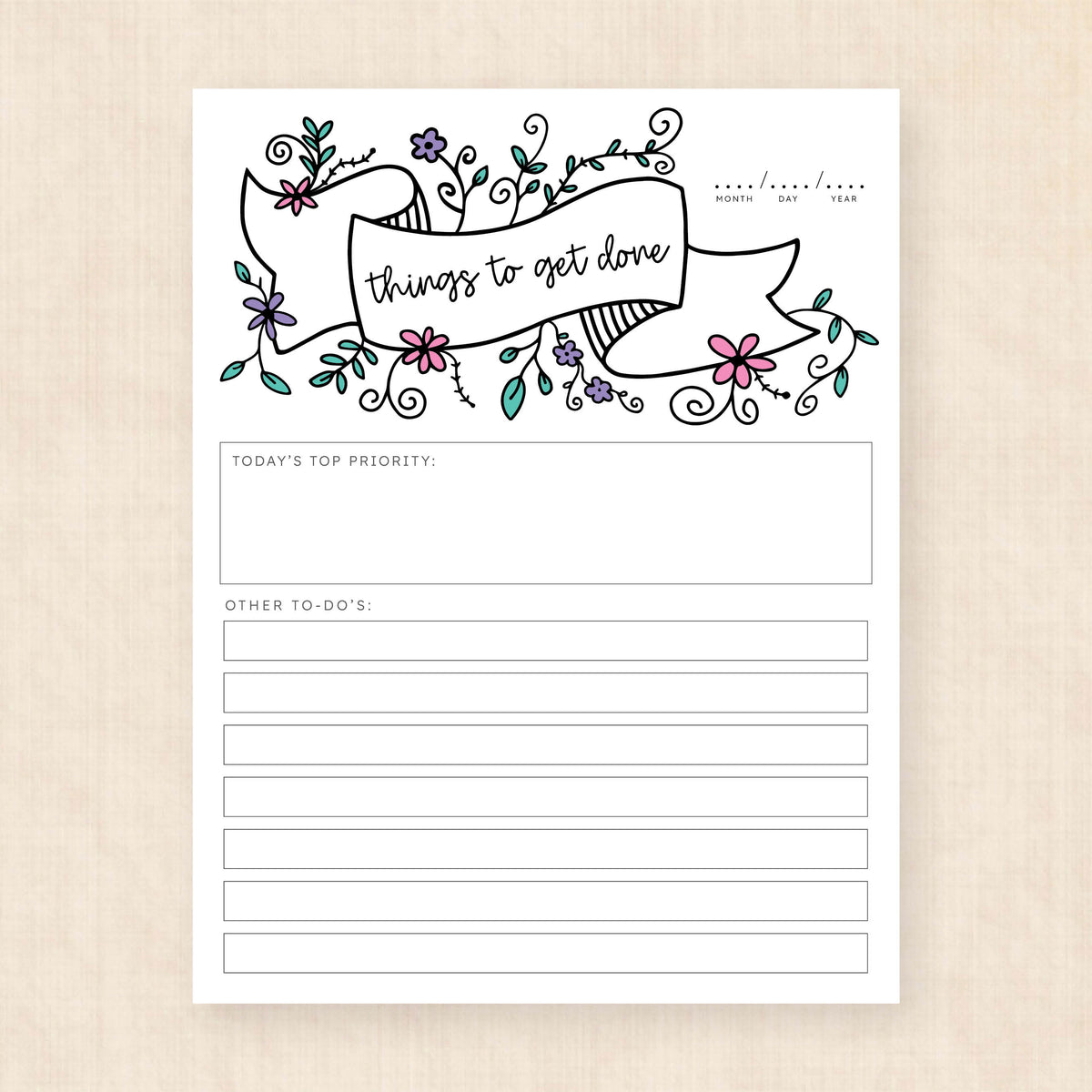 cute printable planner