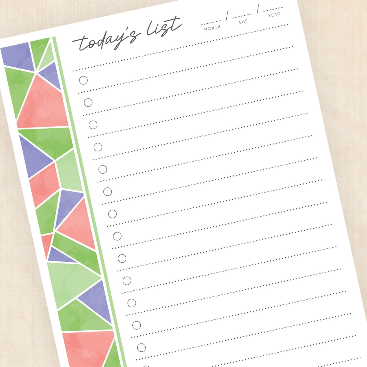 daily checklist