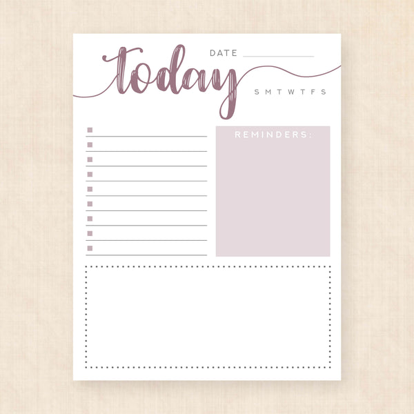 daily planner template