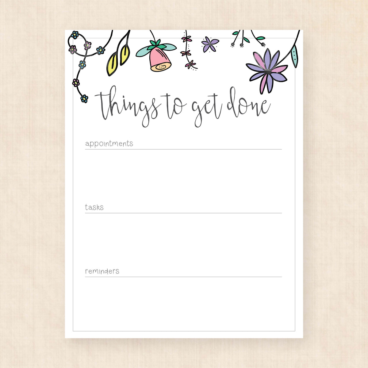 daily priority planner