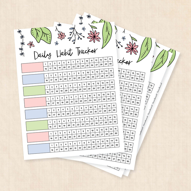 habit tracker printable