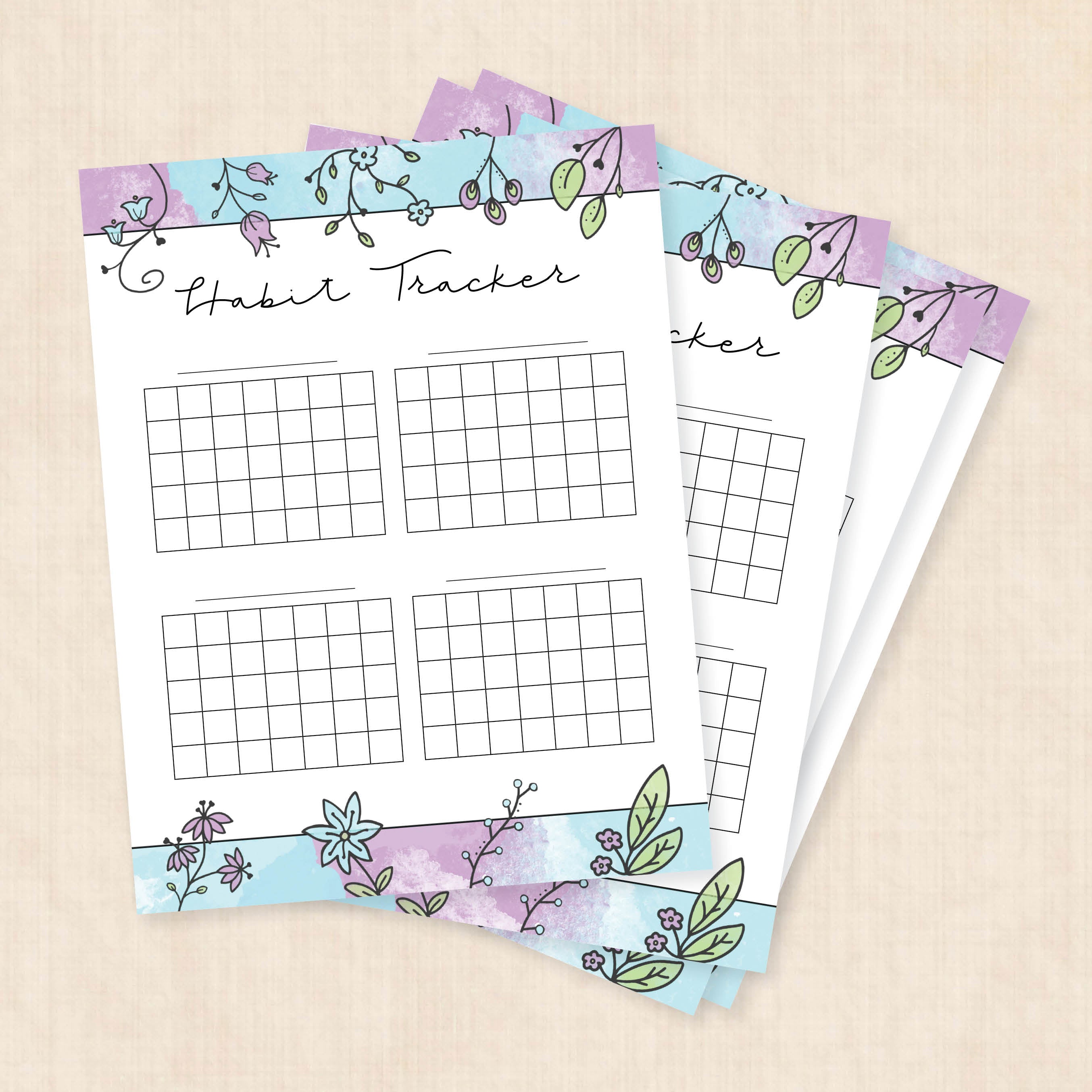 habit tracker printable