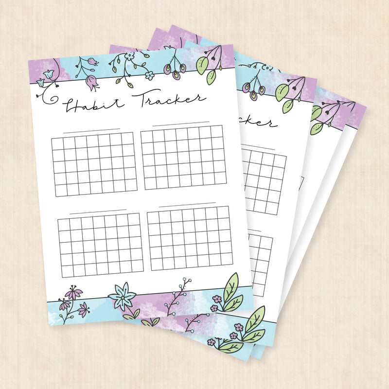 habit tracker printable