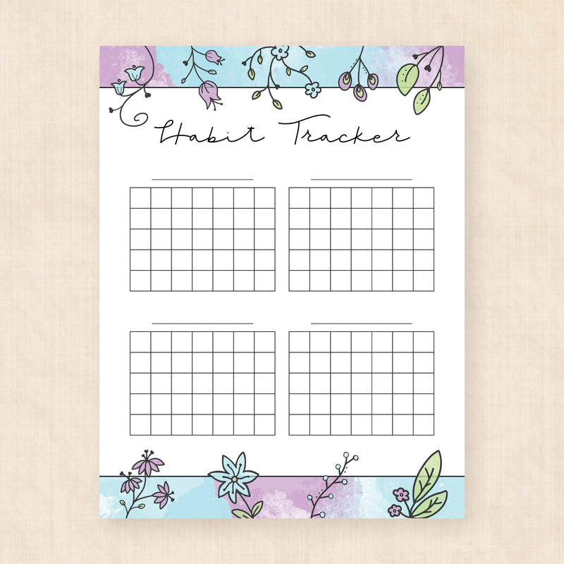 habit tracker printable