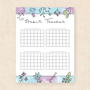 habit tracker printable
