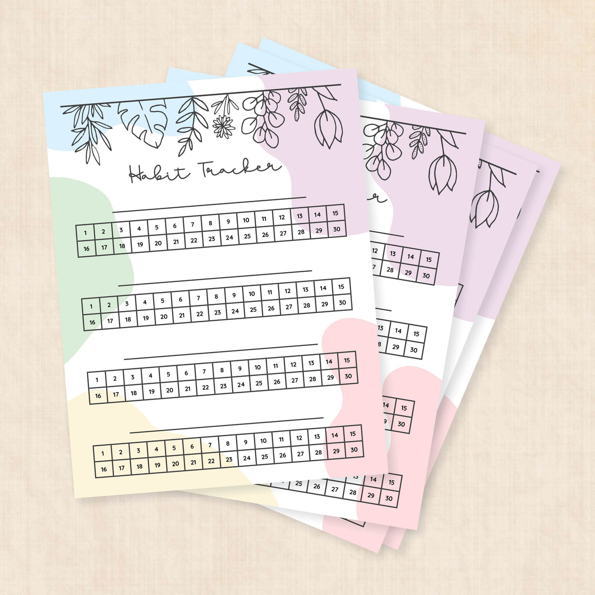 habit tracker printable
