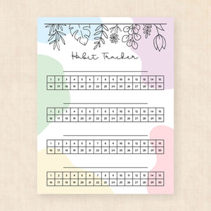 habit tracker printable