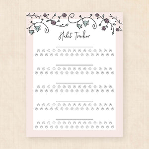 habit tracker printable