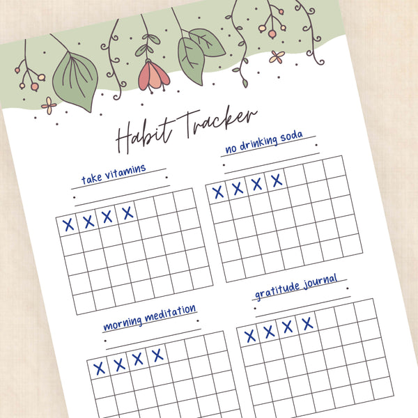 habit tracker template