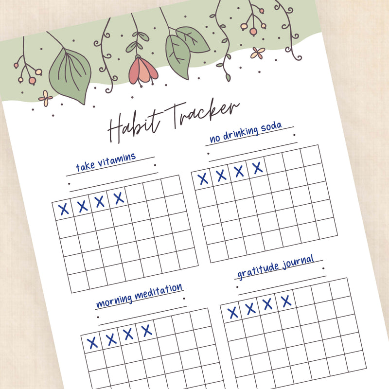 habit tracker template