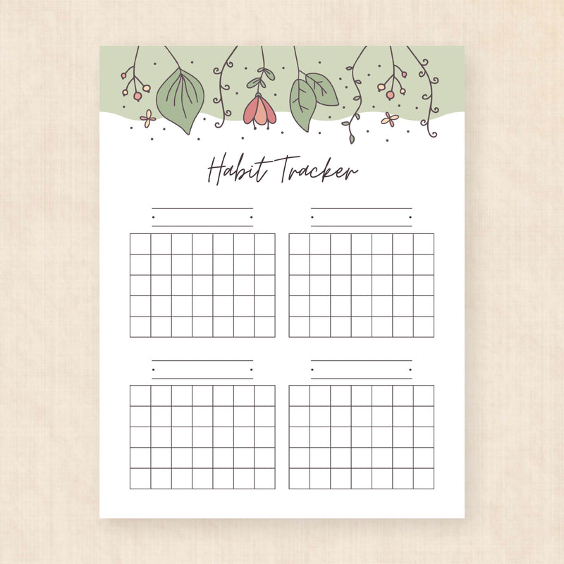 habit tracker template