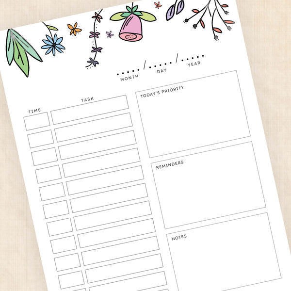 hourly schedule template