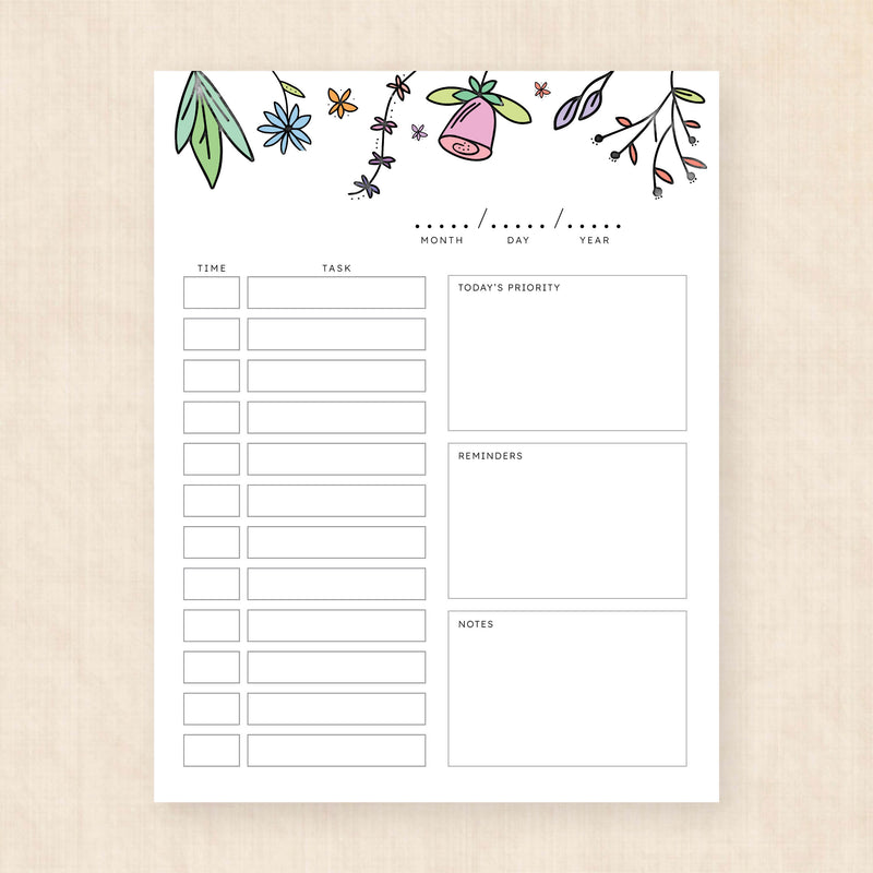 hourly schedule template