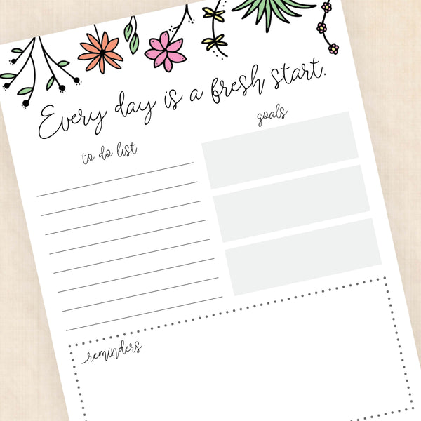 morning checklist