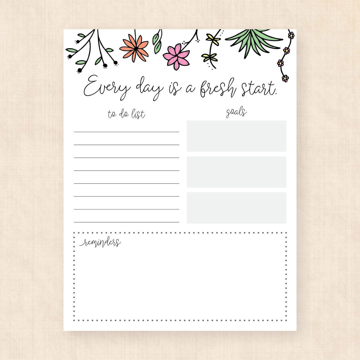 morning checklist
