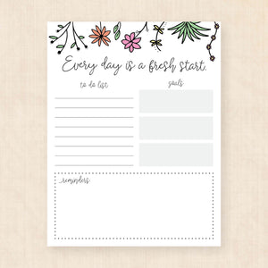 morning checklist