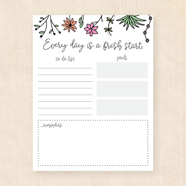 morning checklist