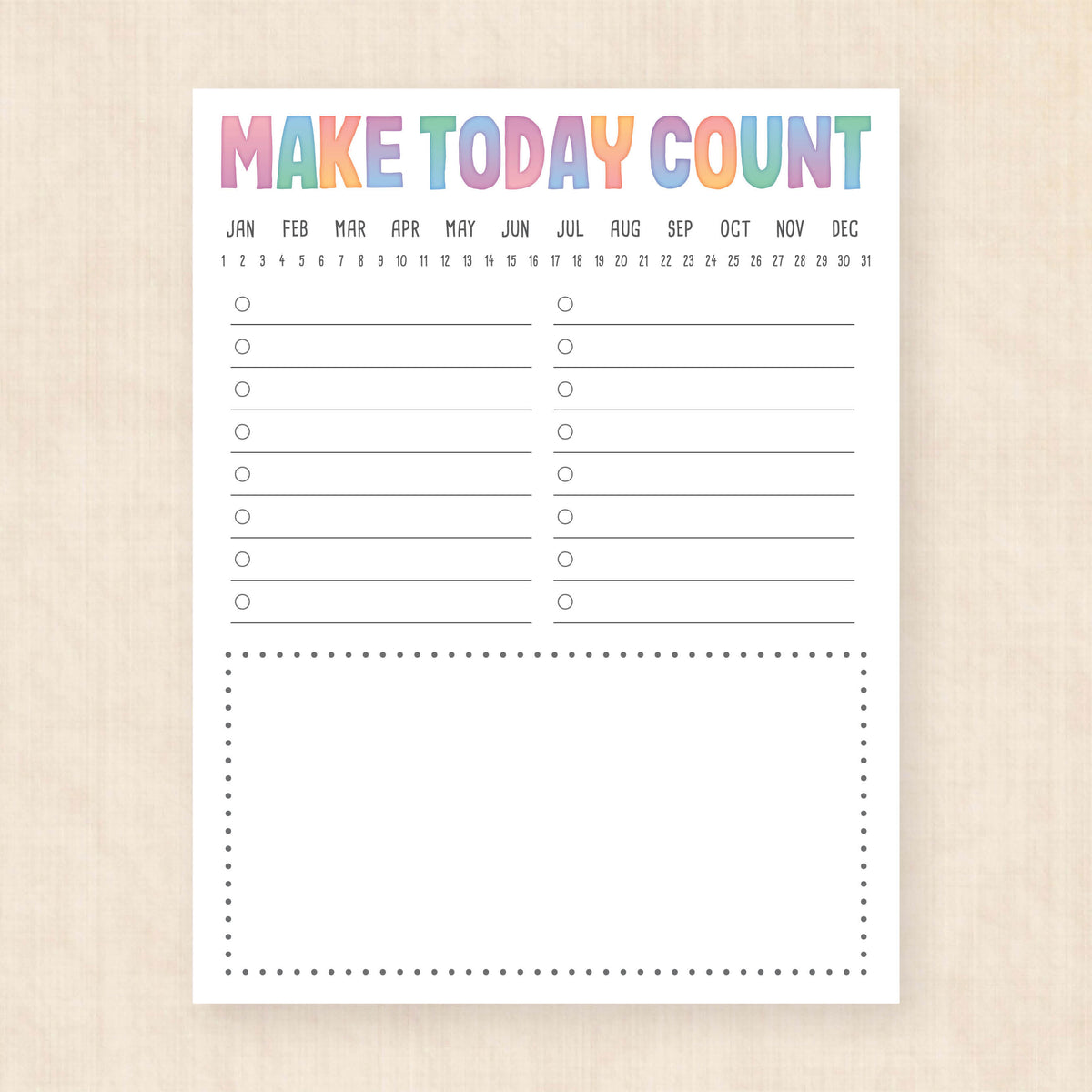 morning routine checklist