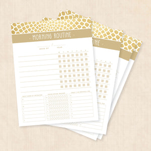 morning routine template