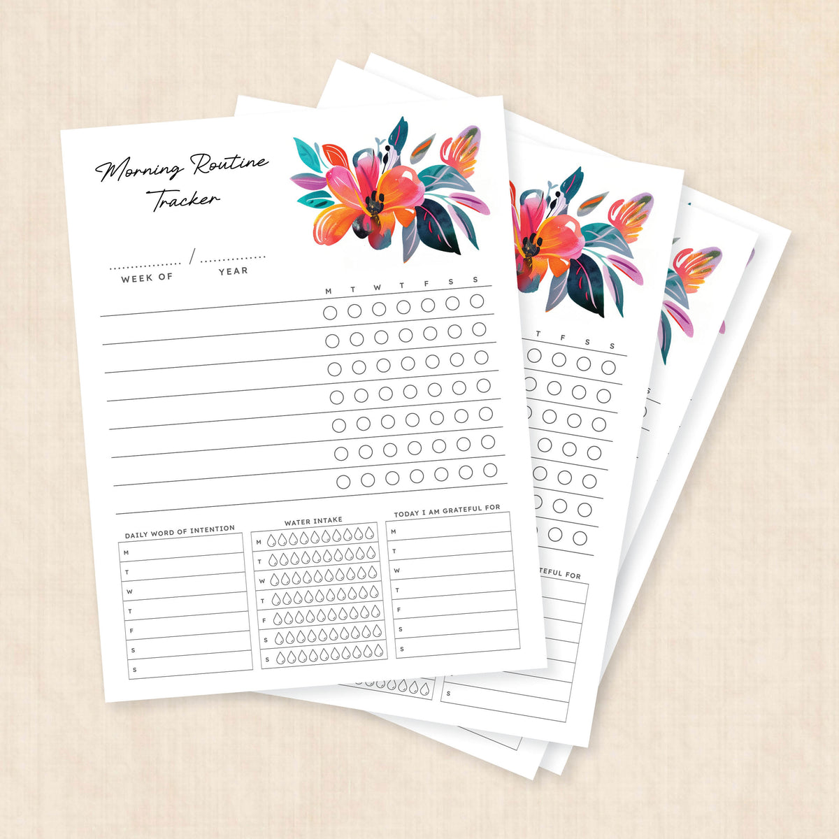 morning routine template