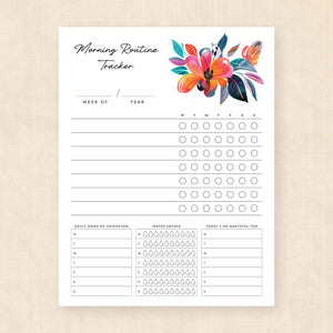 morning routine template