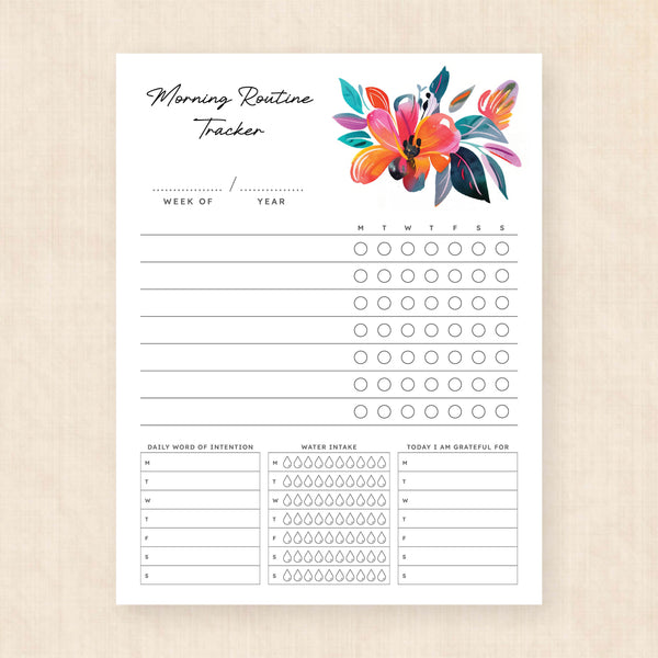morning routine template