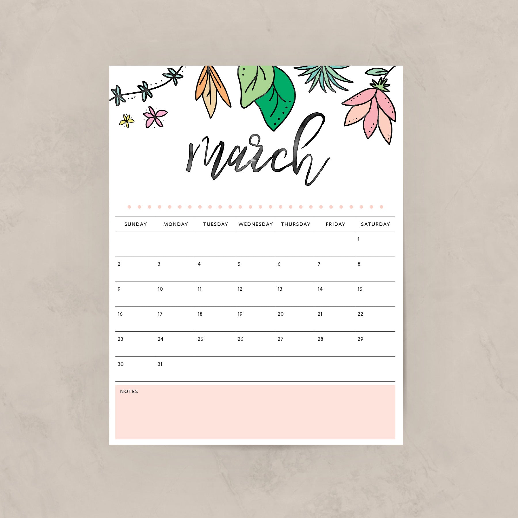 printable calendar