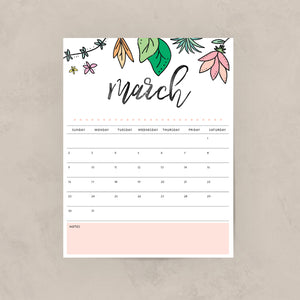 printable calendar