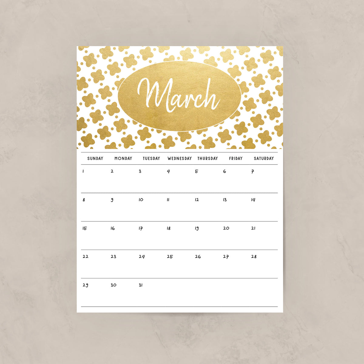 printable calendar