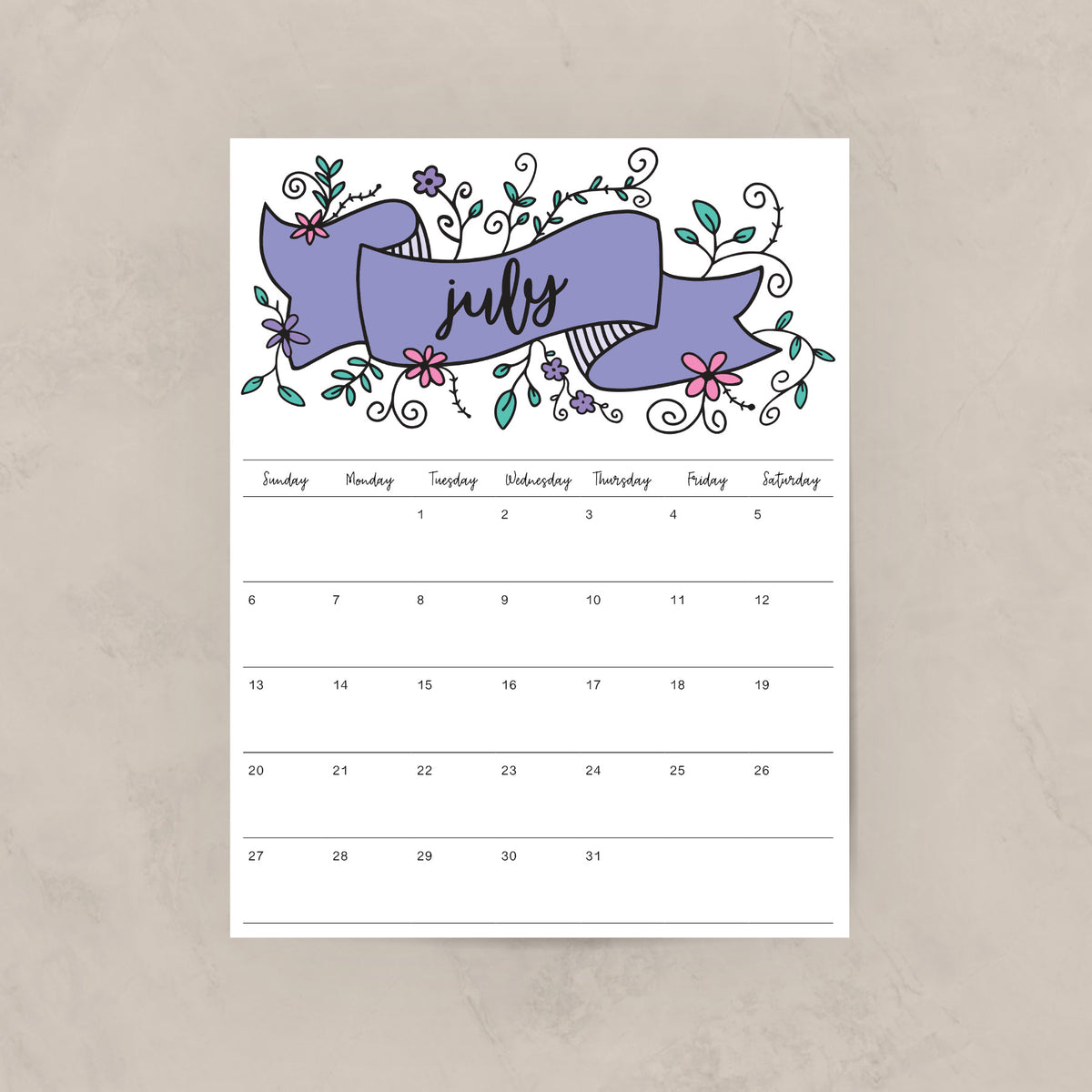 Printable Calendar