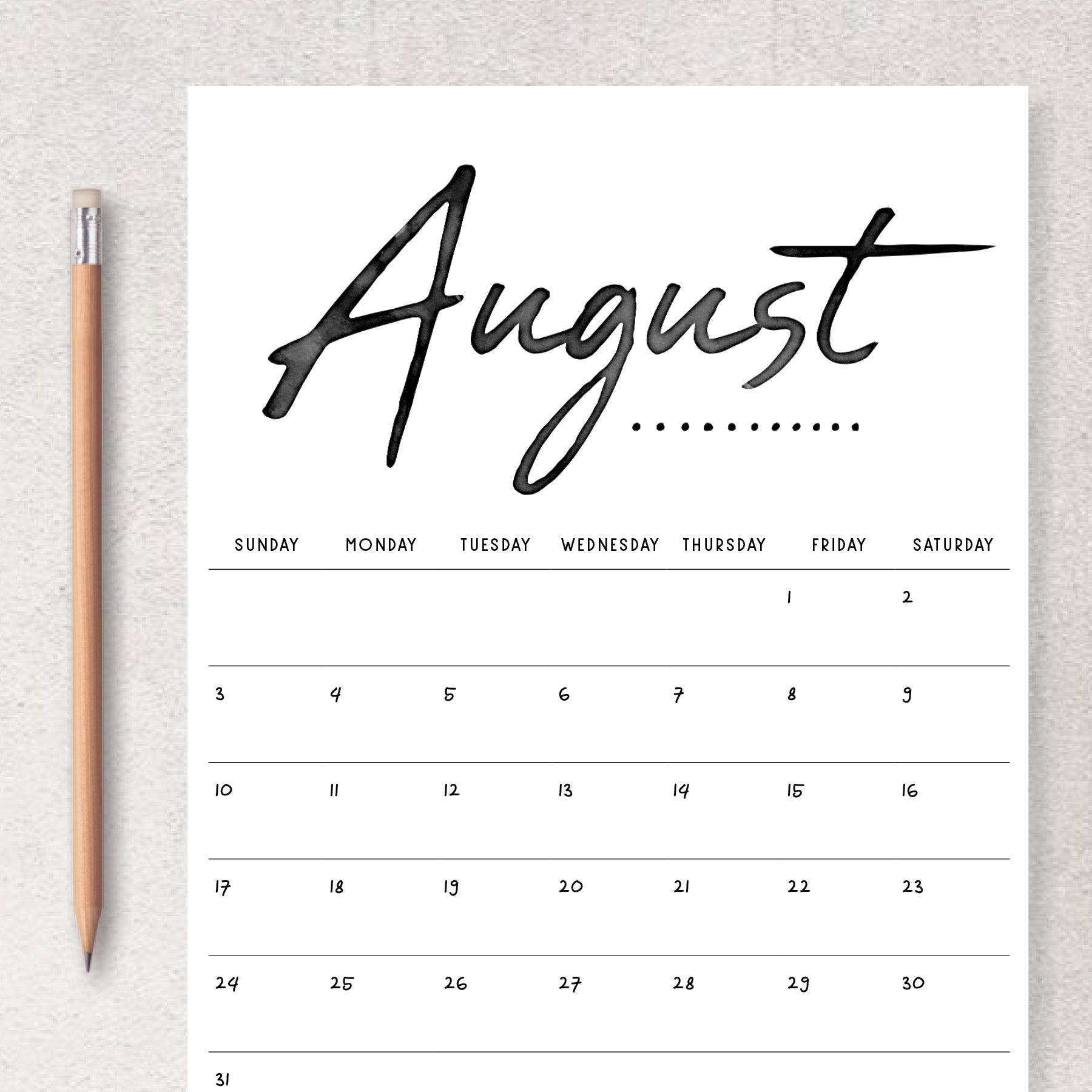 Printable Calendar