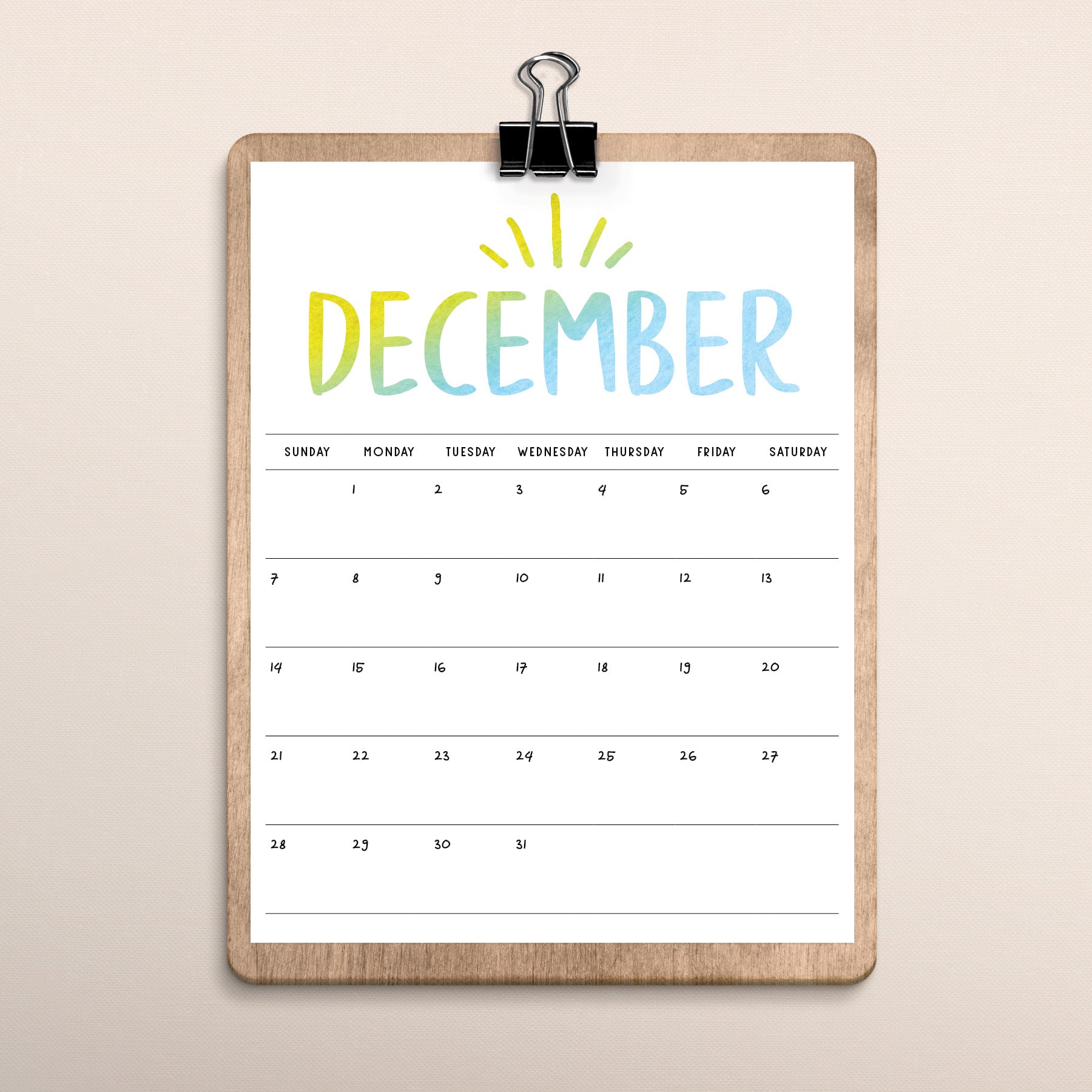 Printable Calendar