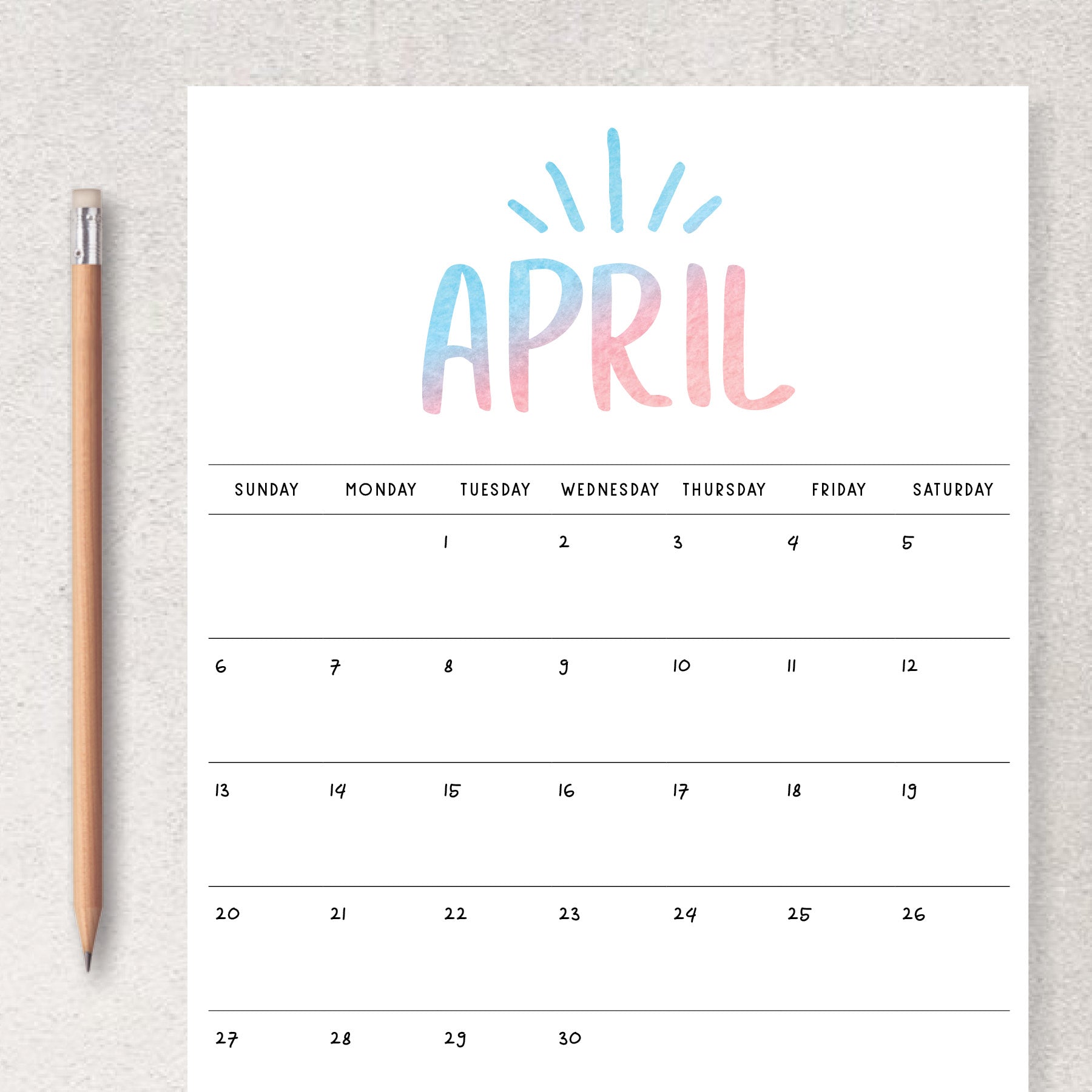 Printable Calendar