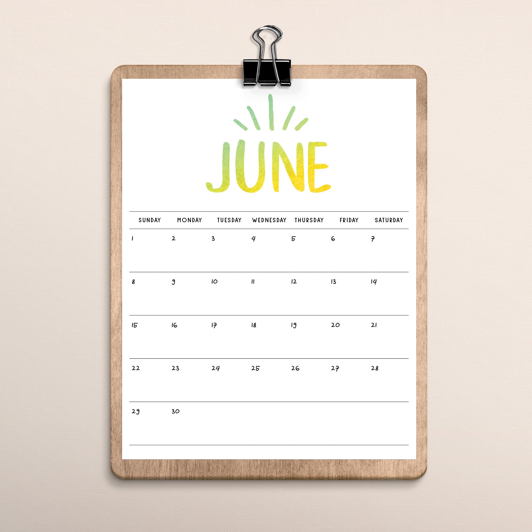 Printable Calendar