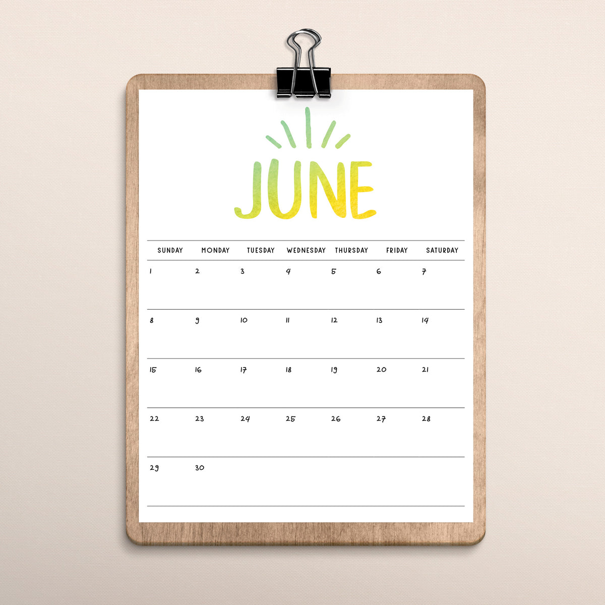 Printable Calendar