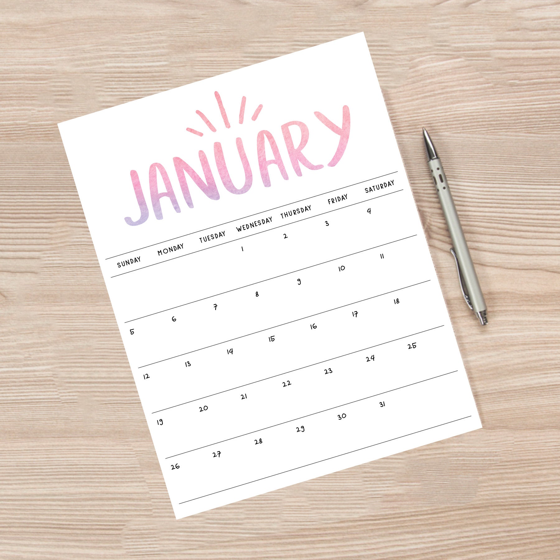 Printable Calendar