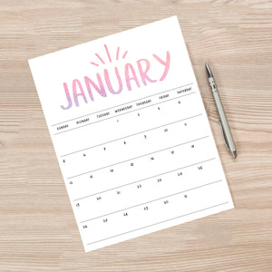Printable Calendar