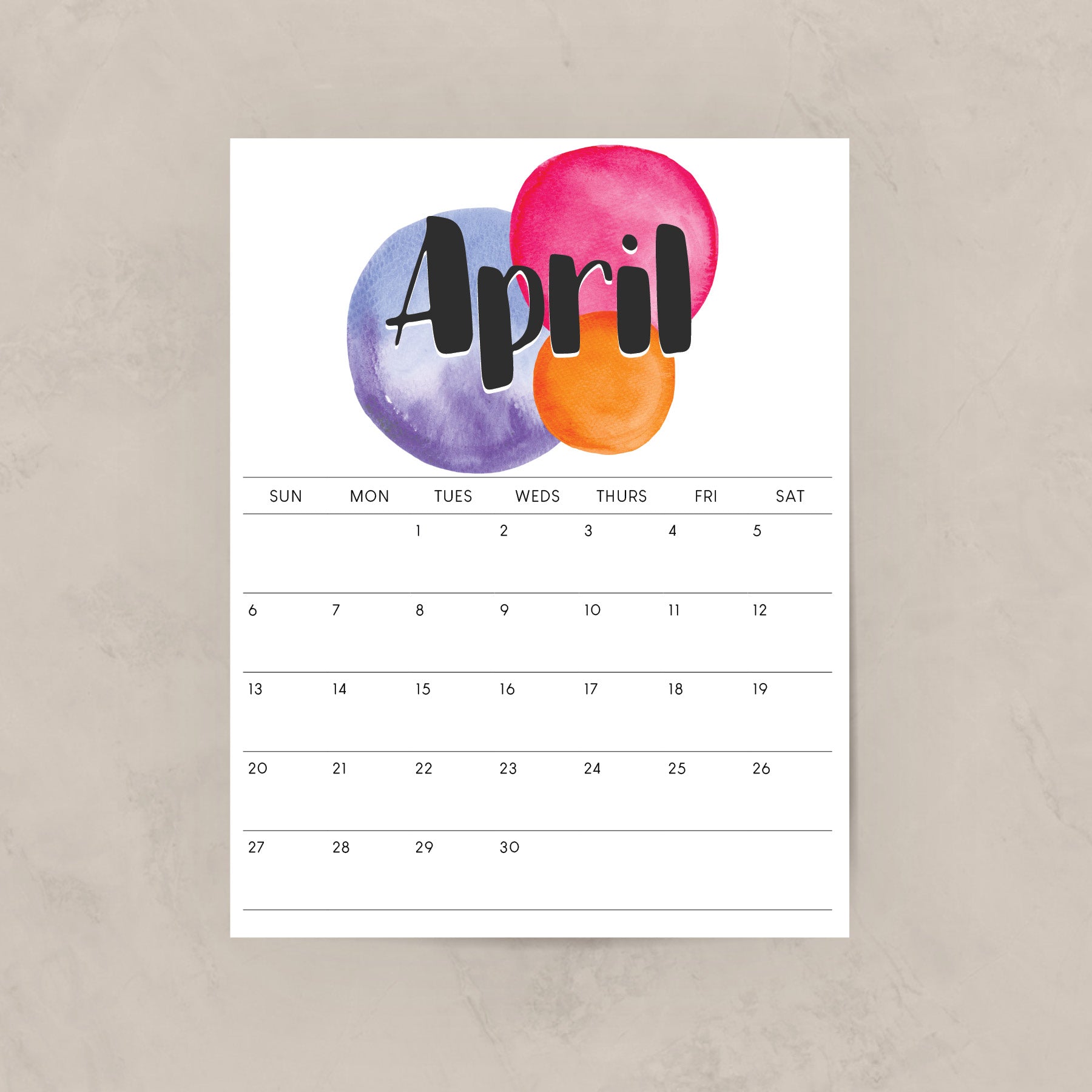 Printable Calendar