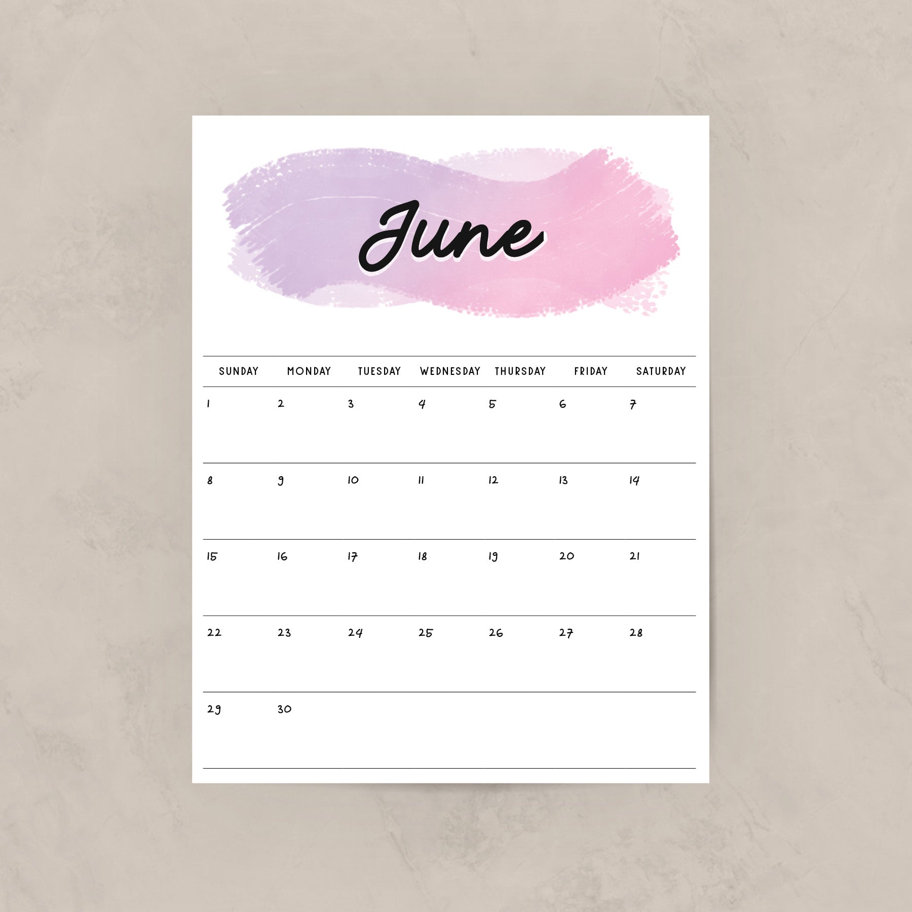 Printable Calendar