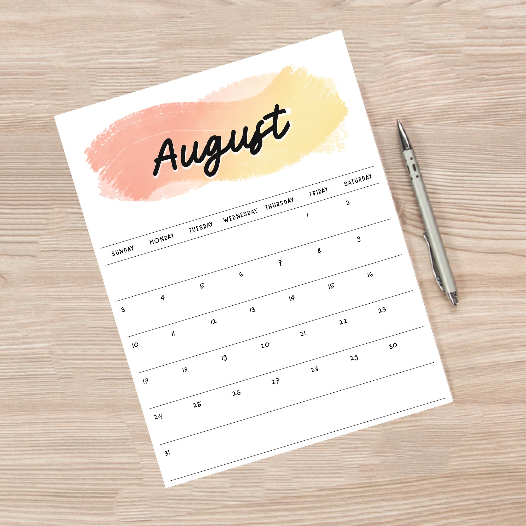 Printable Calendar