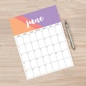 printable calendar