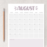 Load image into Gallery viewer, Printable Calendar
