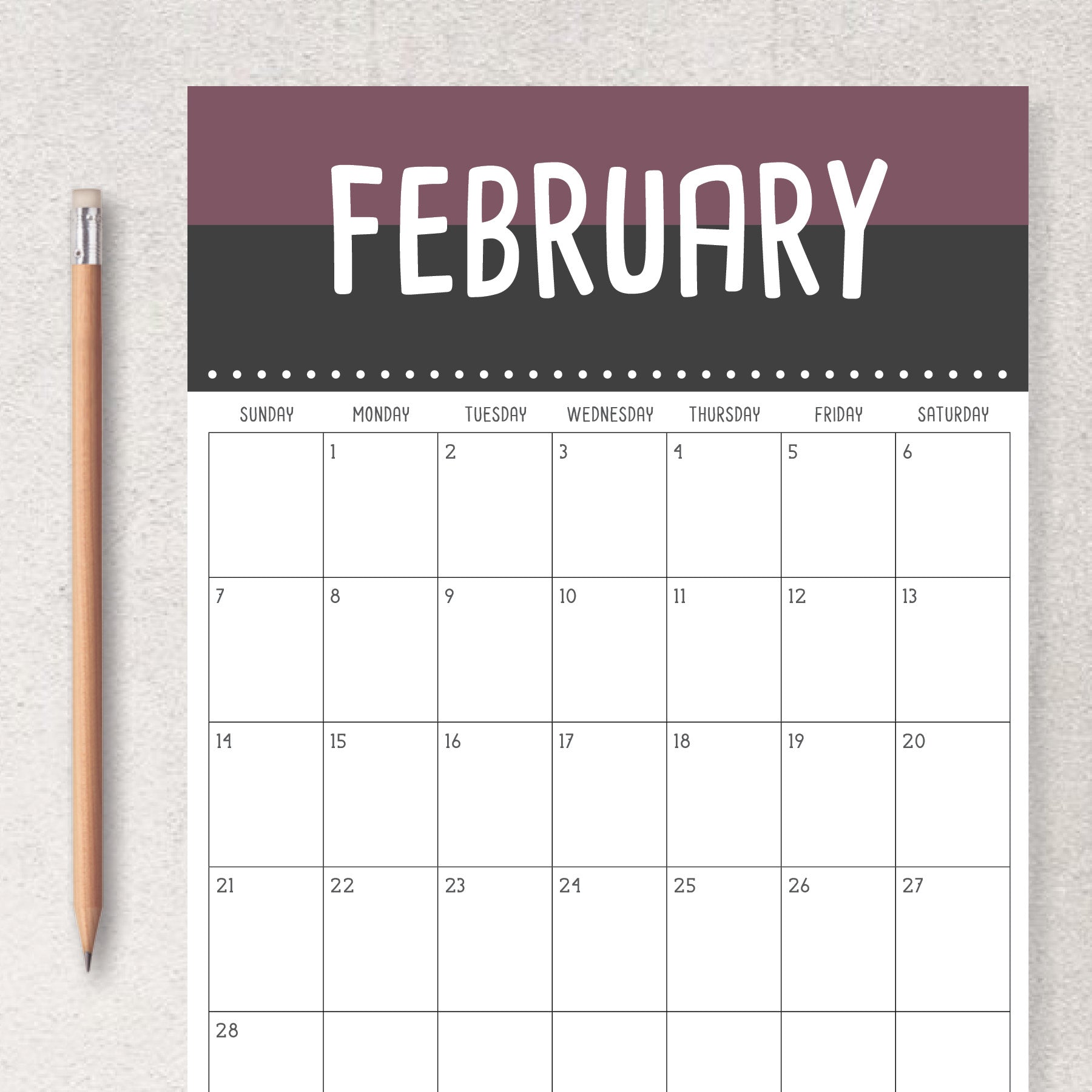 printable calendar